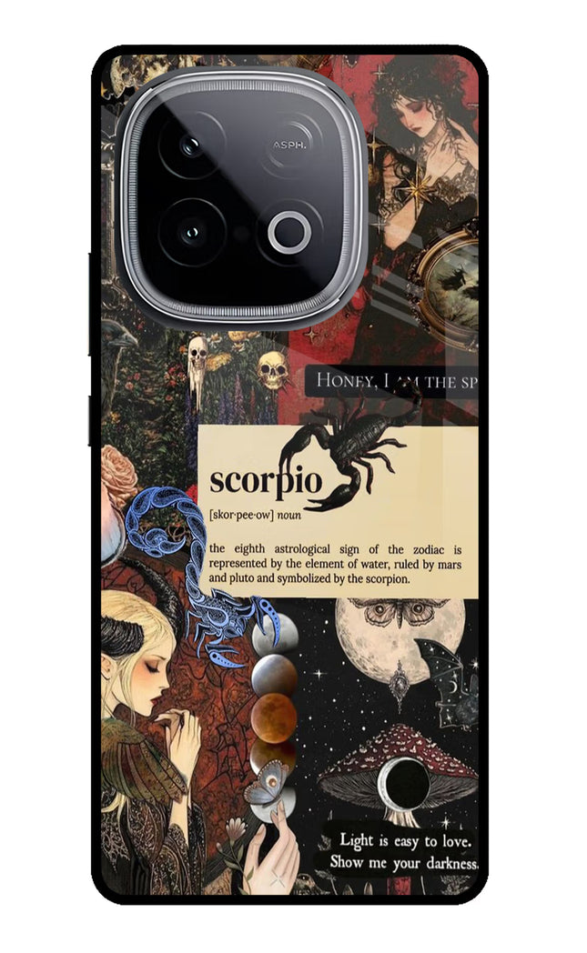 Scorpio Zodiac iQOO Neo 10 Glass Case Back Cover by Casekaro