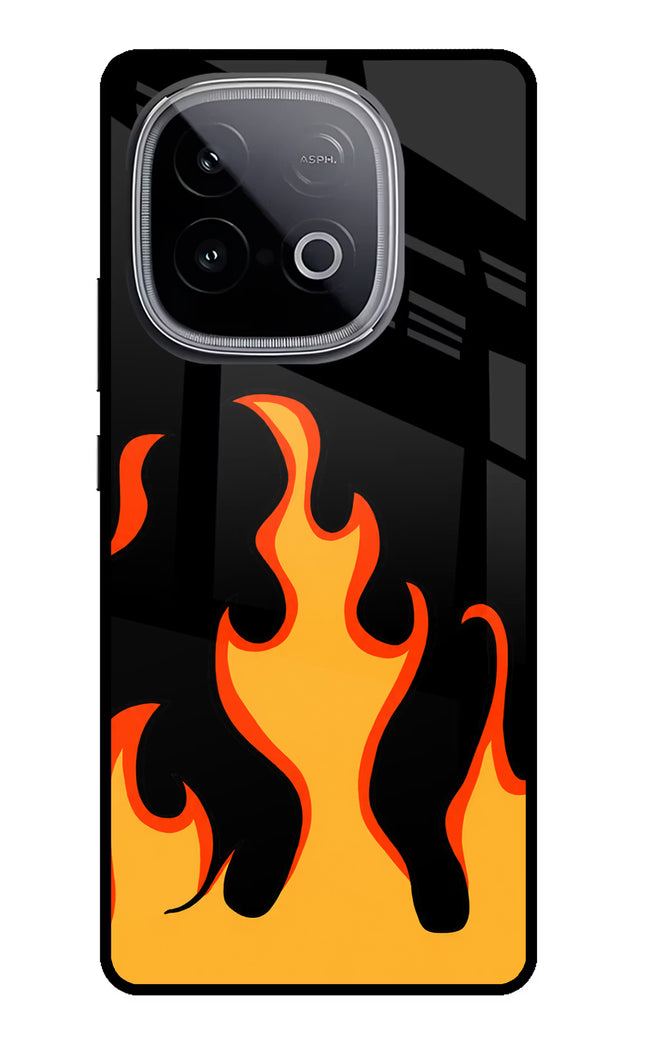 Fired Up – Black iQOO Neo 10 Glass Case Back Cover by Casekaro