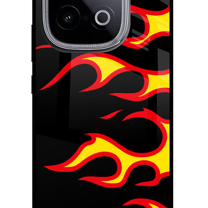 Side Sweep Flames iQOO Neo 10 Glass Case