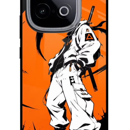 Street Samurai  iQOO Neo 10 Glass Case Back Cover by Casekaro