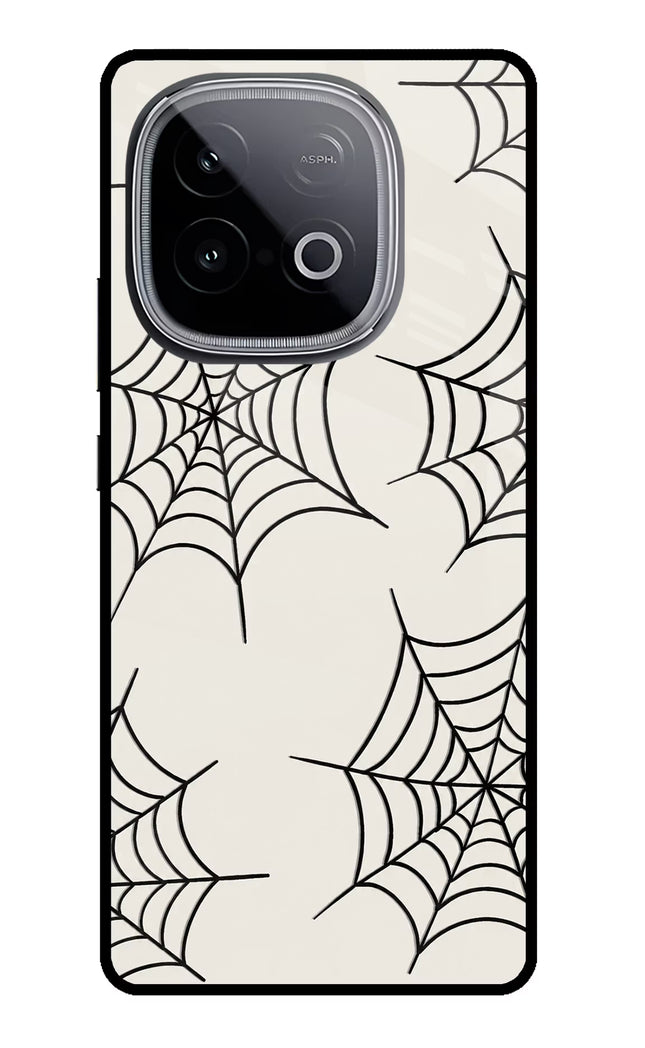 Spider Web iQOO Neo 10 Glass Case Back Cover by Casekaro