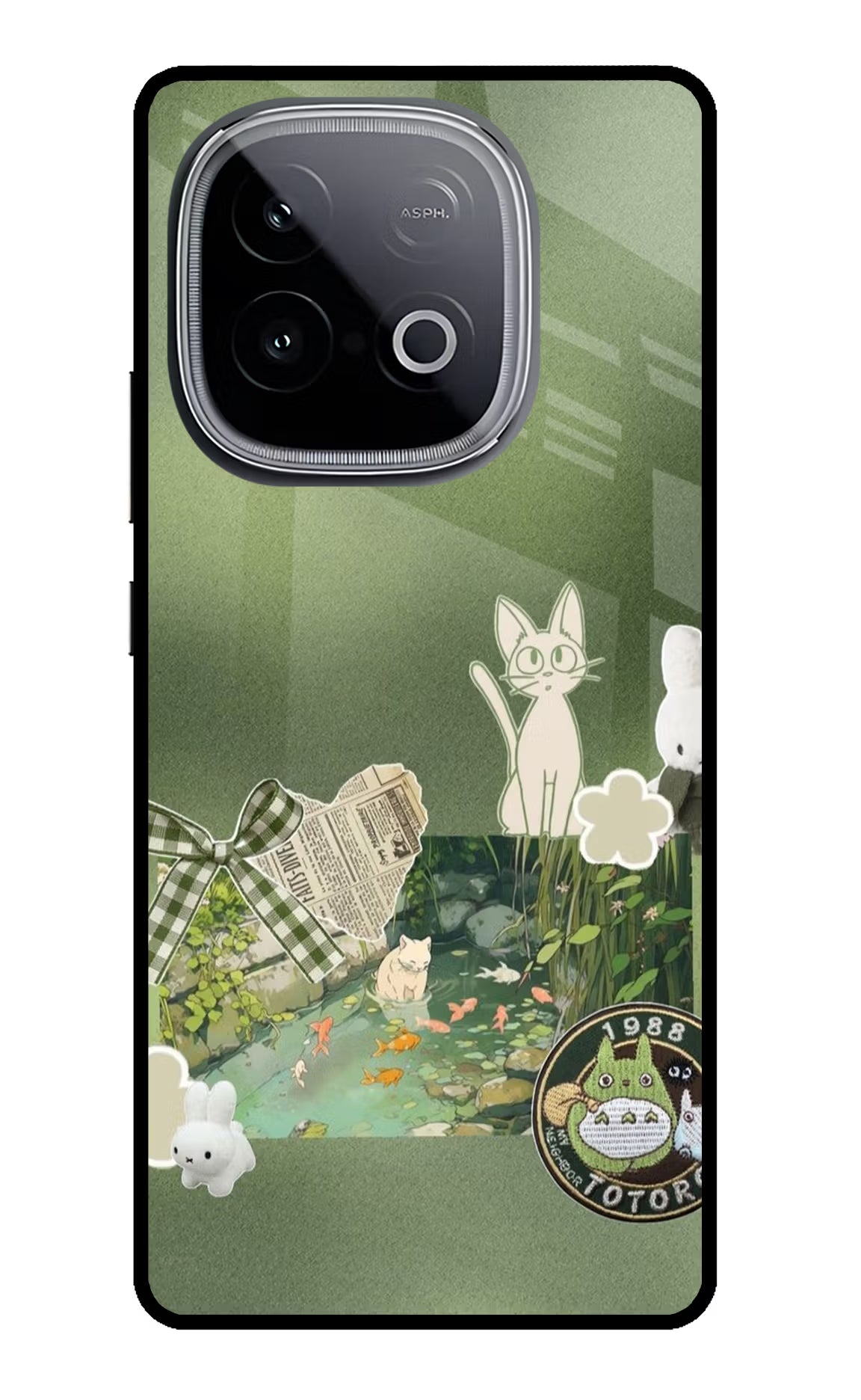 Aesthetic anime iQOO Neo 10 Glass Case Back Cover by Casekaro