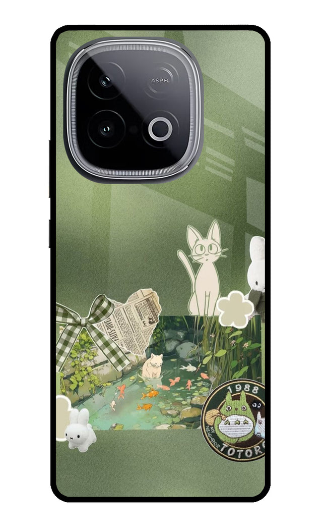 Aesthetic anime iQOO Neo 10 Glass Case Back Cover by Casekaro