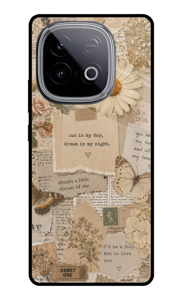 Vintage case iQOO Neo 10 Glass Case Back Cover by Casekaro