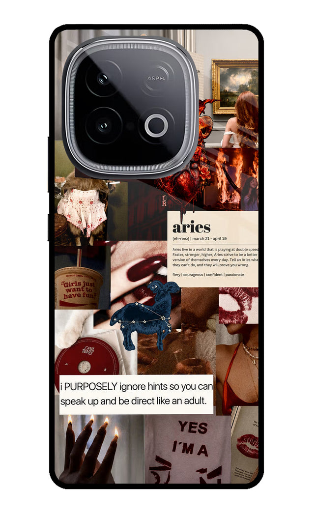 Zodiac Aries iQOO Neo 10 Glass Case