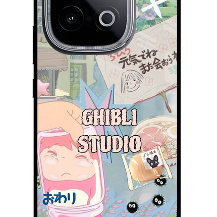 Studio Ghibli iQOO Neo 10 Glass Case Back Cover by Casekaro