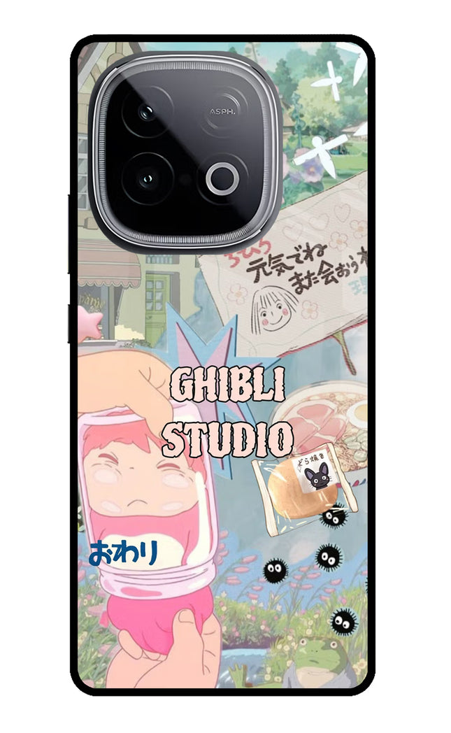Studio Ghibli iQOO Neo 10 Glass Case Back Cover by Casekaro