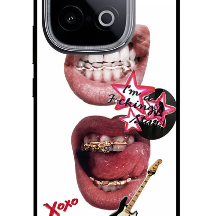 Rockstar iQOO Neo 10 Glass Case Back Cover by Casekaro