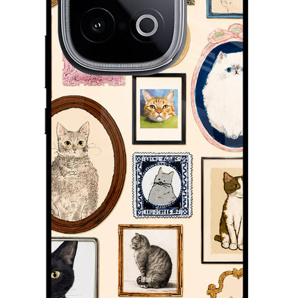 Mirror Cats iQOO Neo 10 Glass Case Back Cover by Casekaro