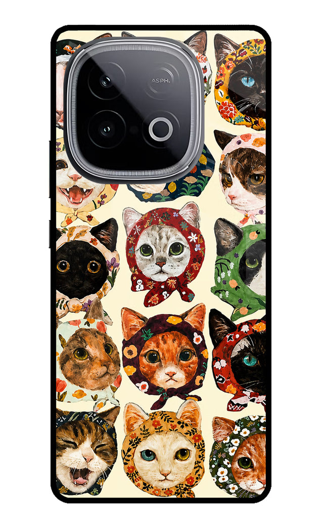 Cool Cat iQOO Neo 10 Glass Case Back Cover by Casekaro