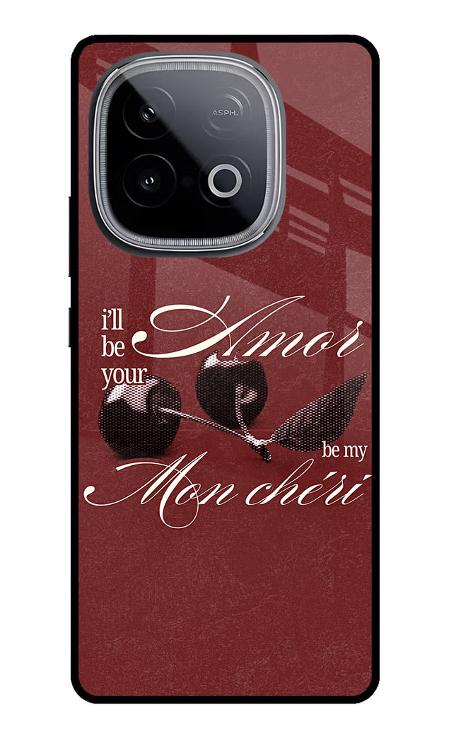 Velvet Cherry iQOO Neo 10 Glass Case Back Cover by Casekaro