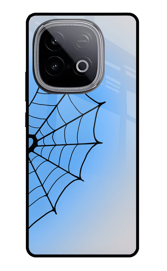 Blue Web iQOO Neo 10 Glass Case Back Cover by Casekaro