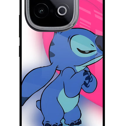 Stitch Hug iQOO Neo 10 Glass Case Back Cover by Casekaro