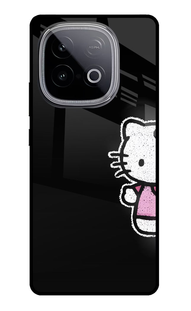Kitty Charm iQOO Neo 10 Glass Case Back Cover by Casekaro