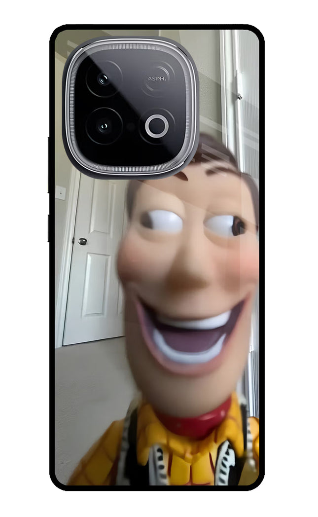 Side Eye Woody iQOO Neo 10 Glass Case Back Cover by Casekaro