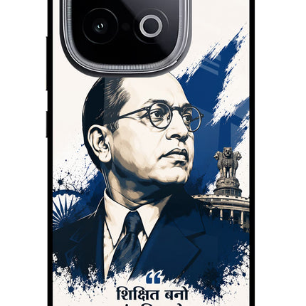 Dr. Ambedkar Visionary iQOO Neo 10 Glass Case Back Cover by Casekaro