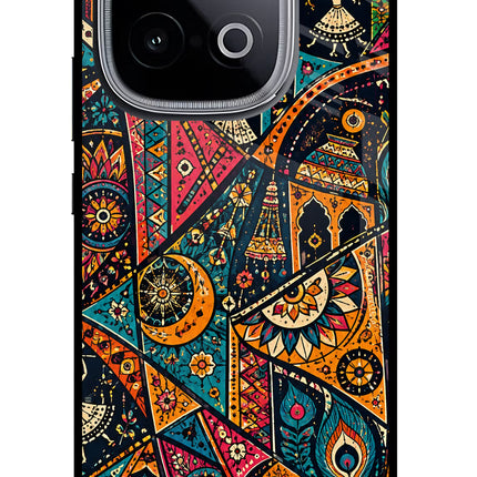 Folk Print iQOO Neo 10 Glass Case