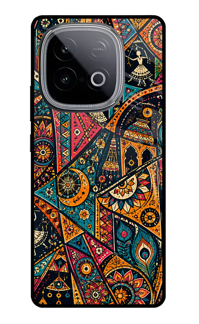 Folk Print iQOO Neo 10 Glass Case