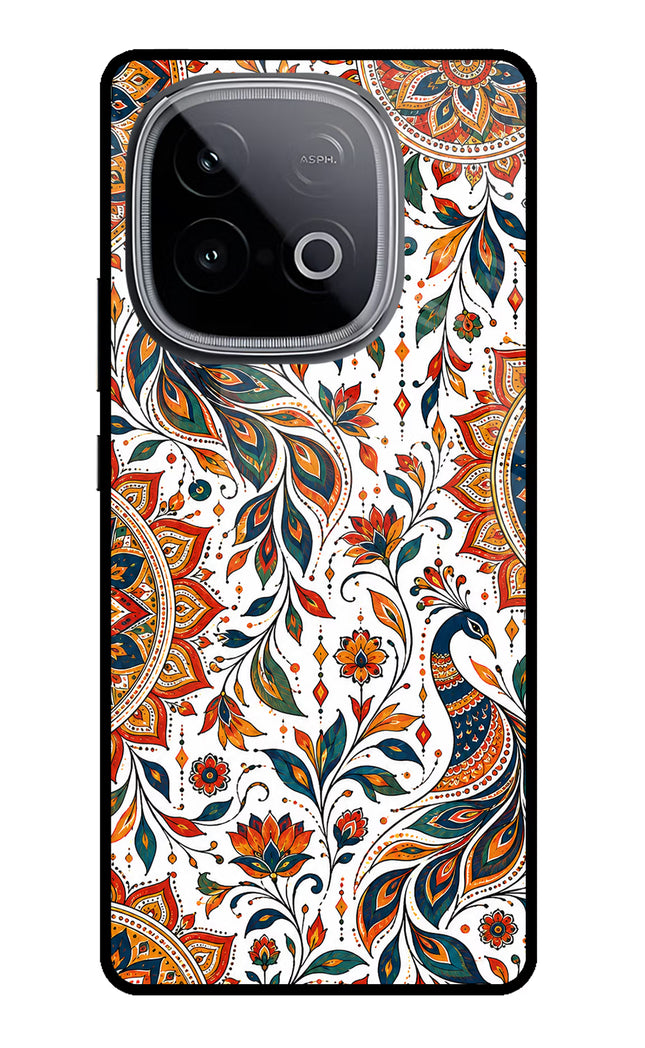 White Mayura iQOO Neo 10 Glass Case