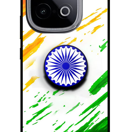 Indian Flag Ashoka Chakra iQOO Neo 10 Pop Case by Casekaro