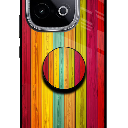 Multicolor Wooden iQOO Neo 10 Pop Case by Casekaro
