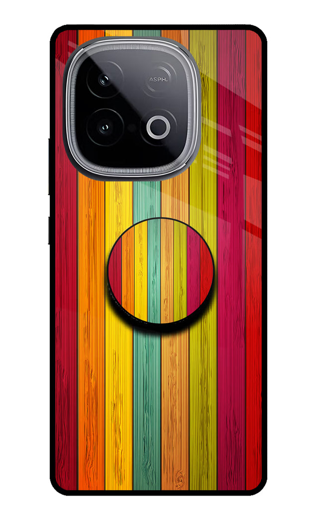 Multicolor Wooden iQOO Neo 10 Pop Case by Casekaro