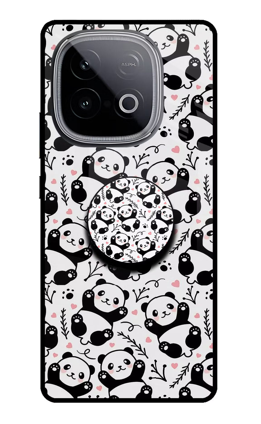 Cute Panda iQOO Neo 10 Pop Case, Glass case