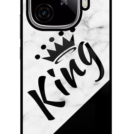 King iQOO Neo 10R 5G Glass Case Back Cover by Casekaro