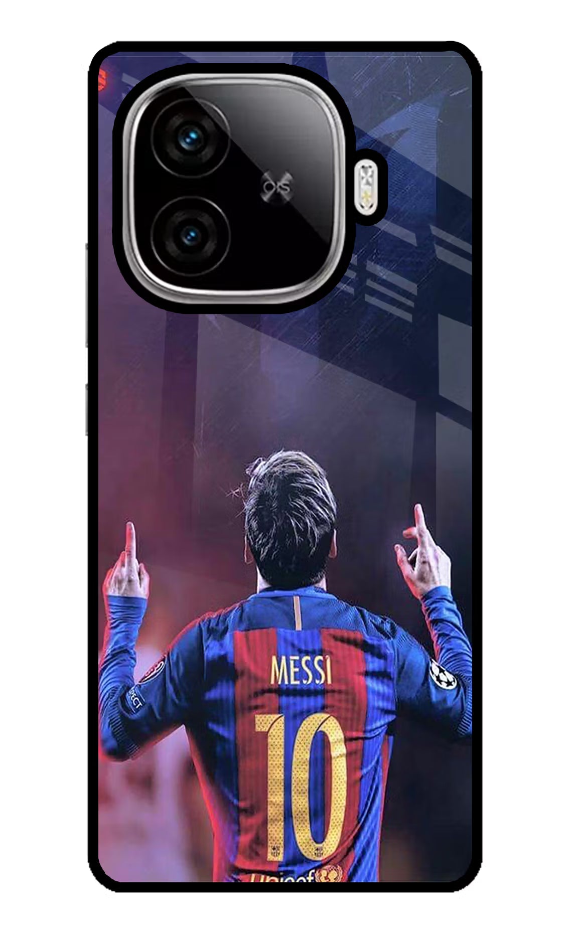 Messi iQOO Neo 10R 5G Glass Case Back Cover by Casekaro