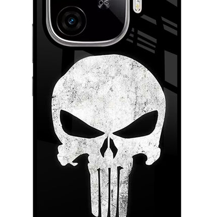 Punisher Skull iQOO Neo 10R 5G Glass Case Back Cover by Casekaro