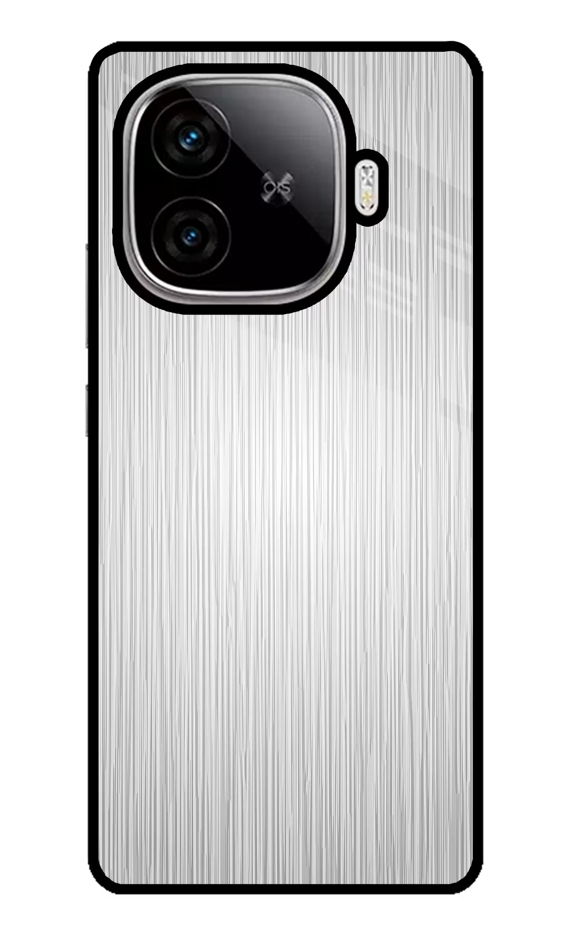 Wooden Grey Texture iQOO Neo 10R 5G Glass Case Back Cover by Casekaro