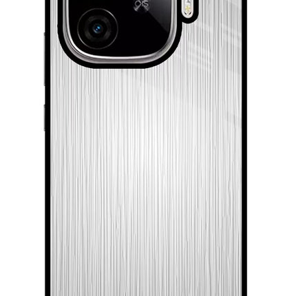 Wooden Grey Texture iQOO Neo 10R 5G Glass Case Back Cover by Casekaro