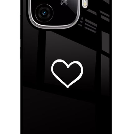 Heart iQOO Neo 10R 5G Glass Case Back Cover by Casekaro
