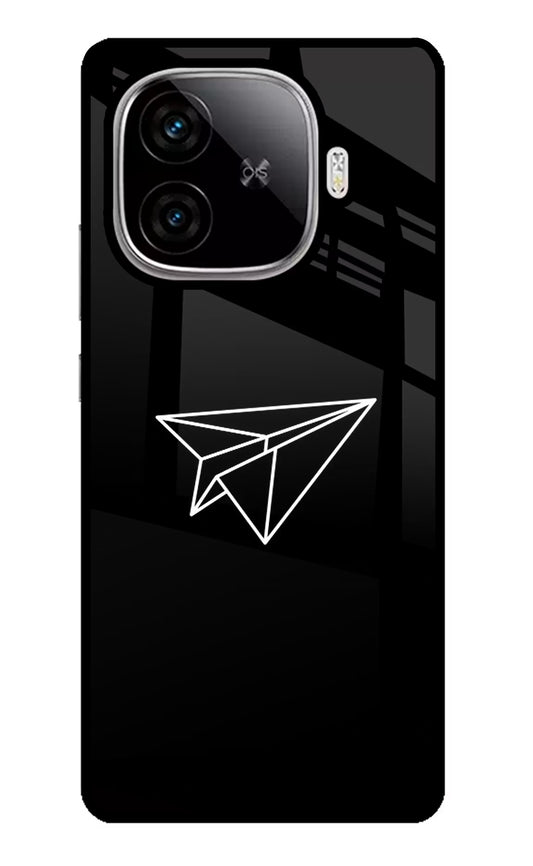 Paper Plane White iQOO Neo 10R 5G Glass Case