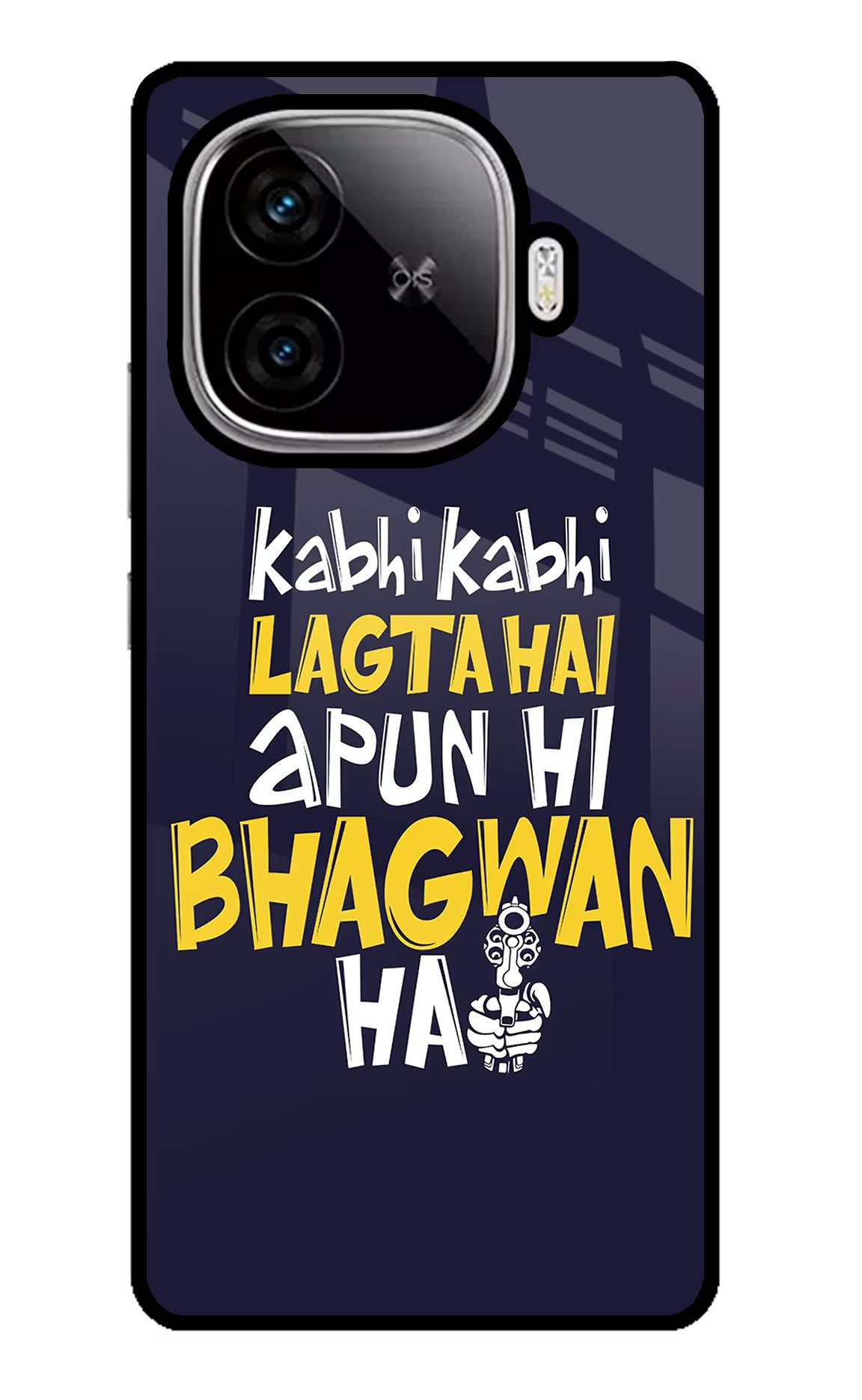 Kabhi Kabhi Lagta Hai Apun Hi Bhagwan Hai iQOO Neo 10R 5G Glass Case