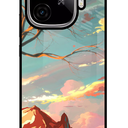 Scenery iQOO Neo 10R 5G Glass Case Back Cover by Casekaro