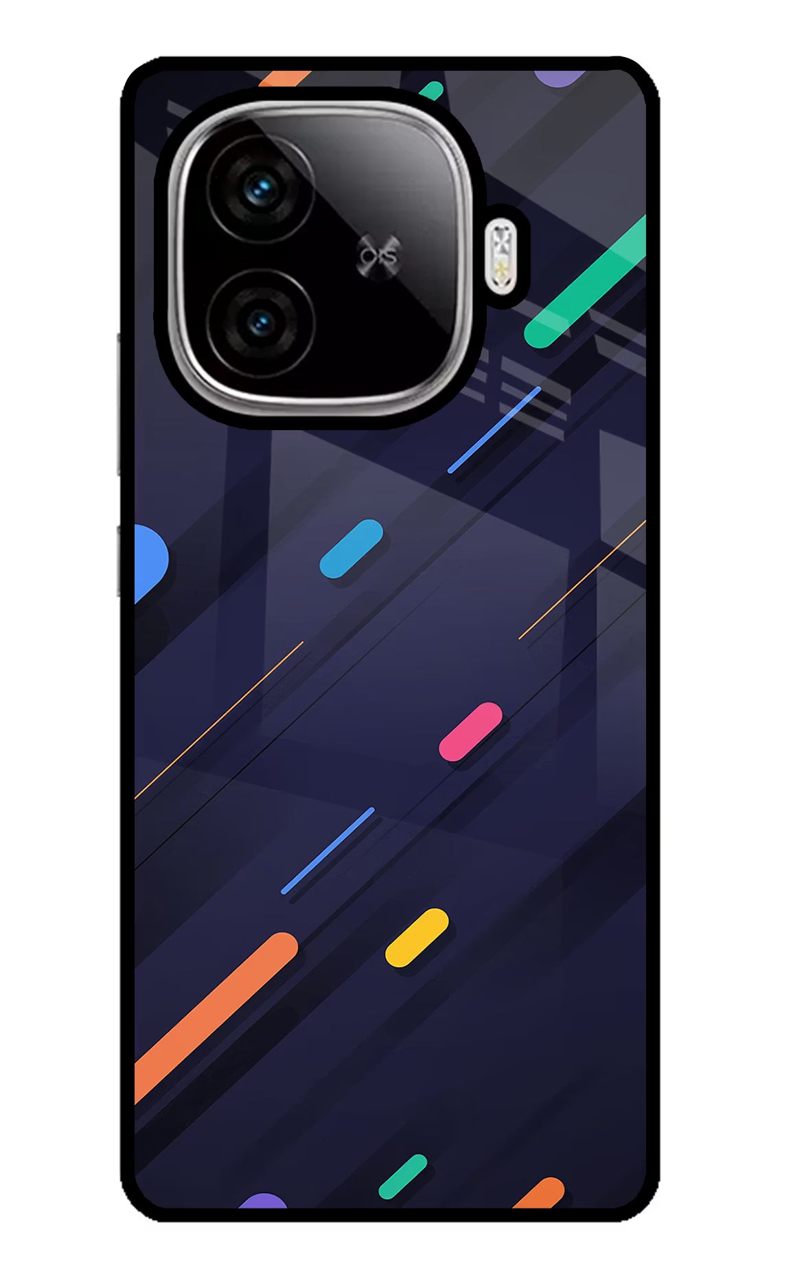 Abstract Design iQOO Neo 10R 5G Glass Case Back Cover by Casekaro