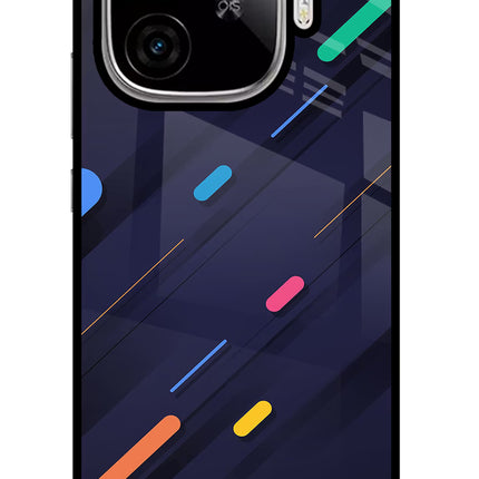 Abstract Design iQOO Neo 10R 5G Glass Case Back Cover by Casekaro