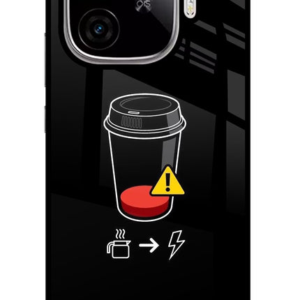 Coffee iQOO Neo 10R 5G Glass Case Back Cover by Casekaro