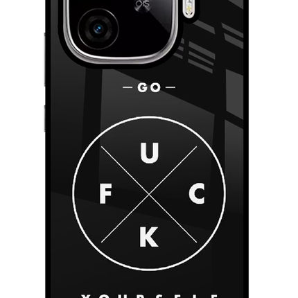 Go Fuck Yourself iQOO Neo 10R 5G Glass Case Back Cover by Casekaro
