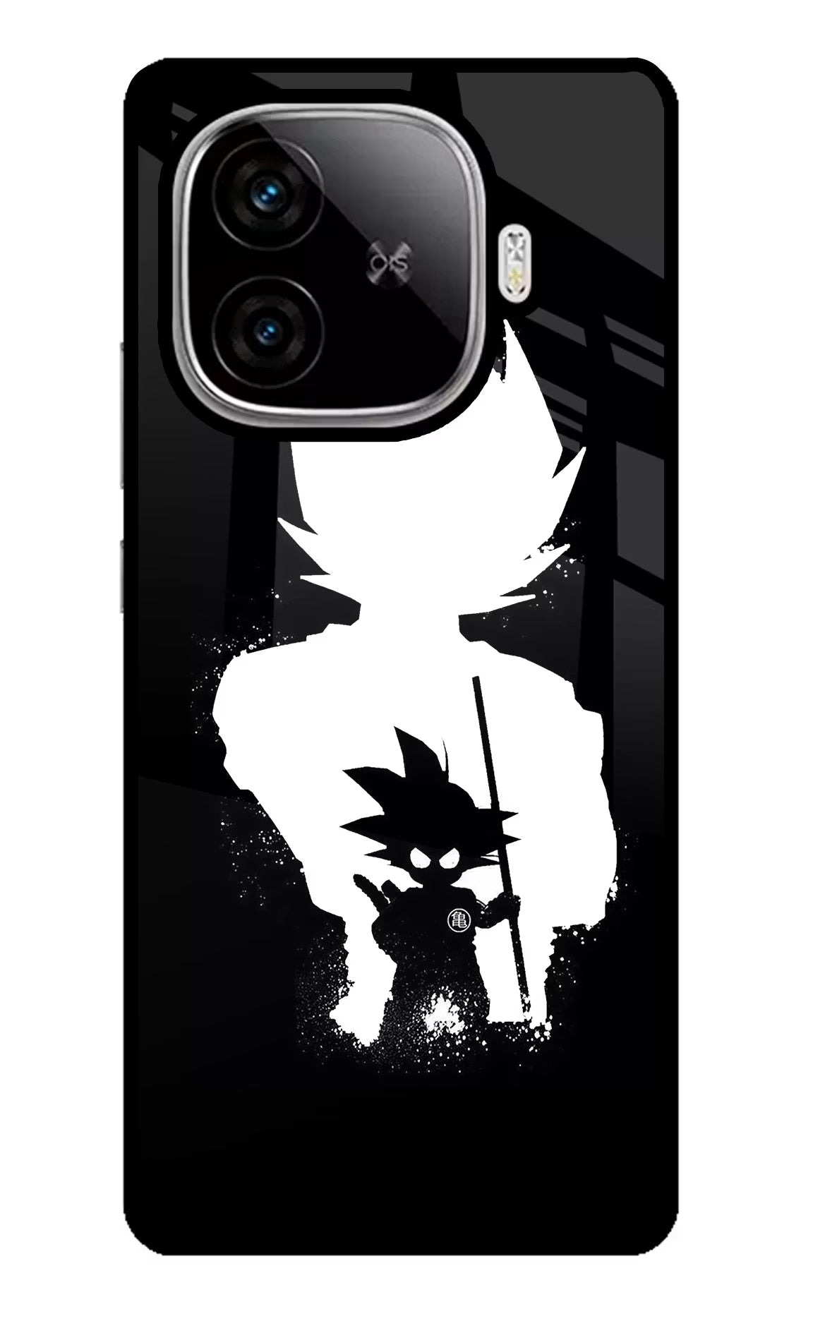 Goku Shadow iQOO Neo 10R 5G Glass Case Back Cover by Casekaro
