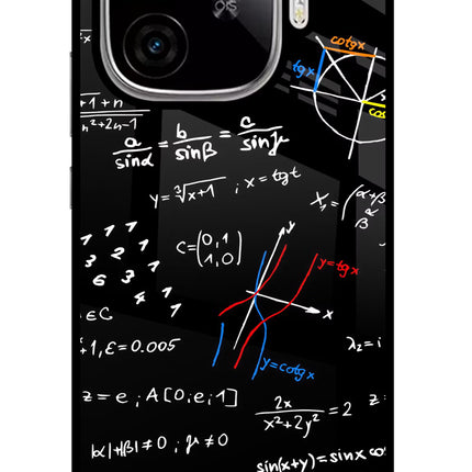 Mathematics Formula iQOO Neo 10R 5G Glass Case Back Cover by Casekaro