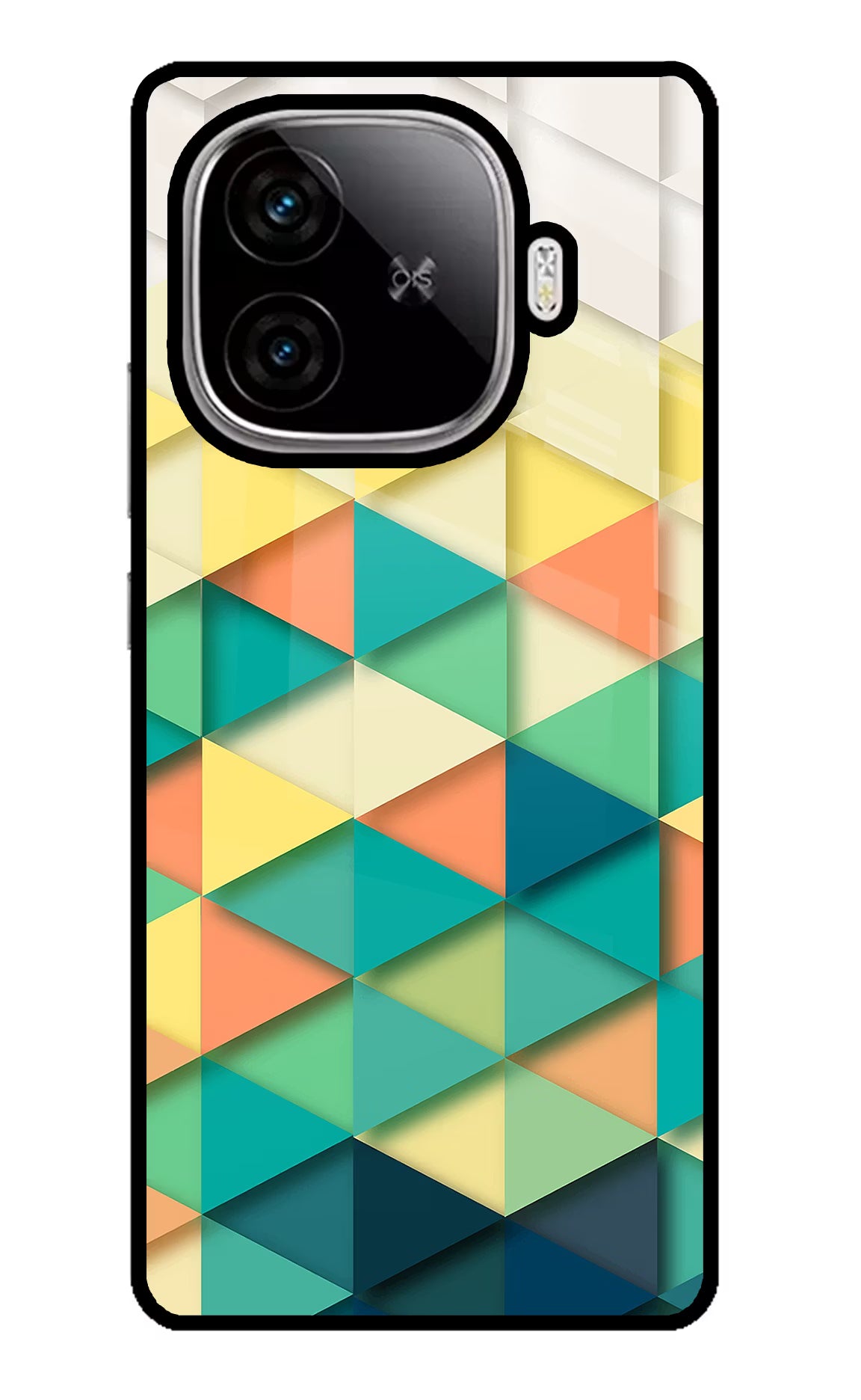 Abstract iQOO Neo 10R 5G Glass Case Back Cover by Casekaro