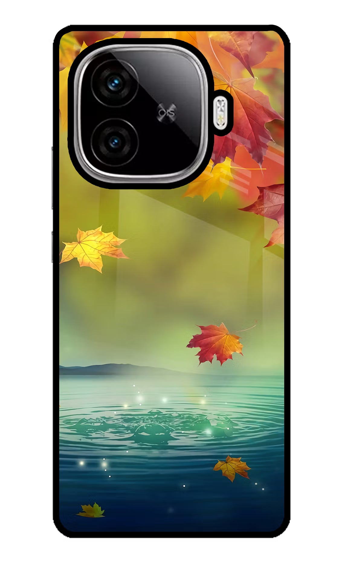 Flowers iQOO Neo 10R 5G Glass Case Back Cover by Casekaro