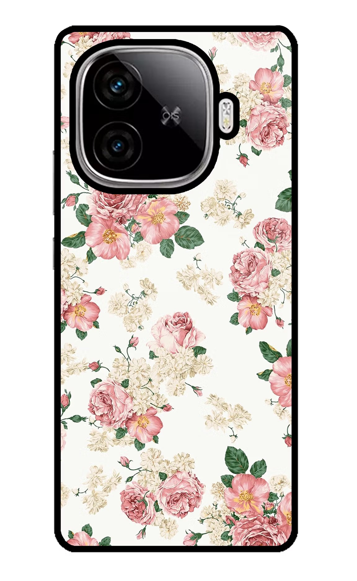 Flowers iQOO Neo 10R 5G Glass Case Back Cover by Casekaro