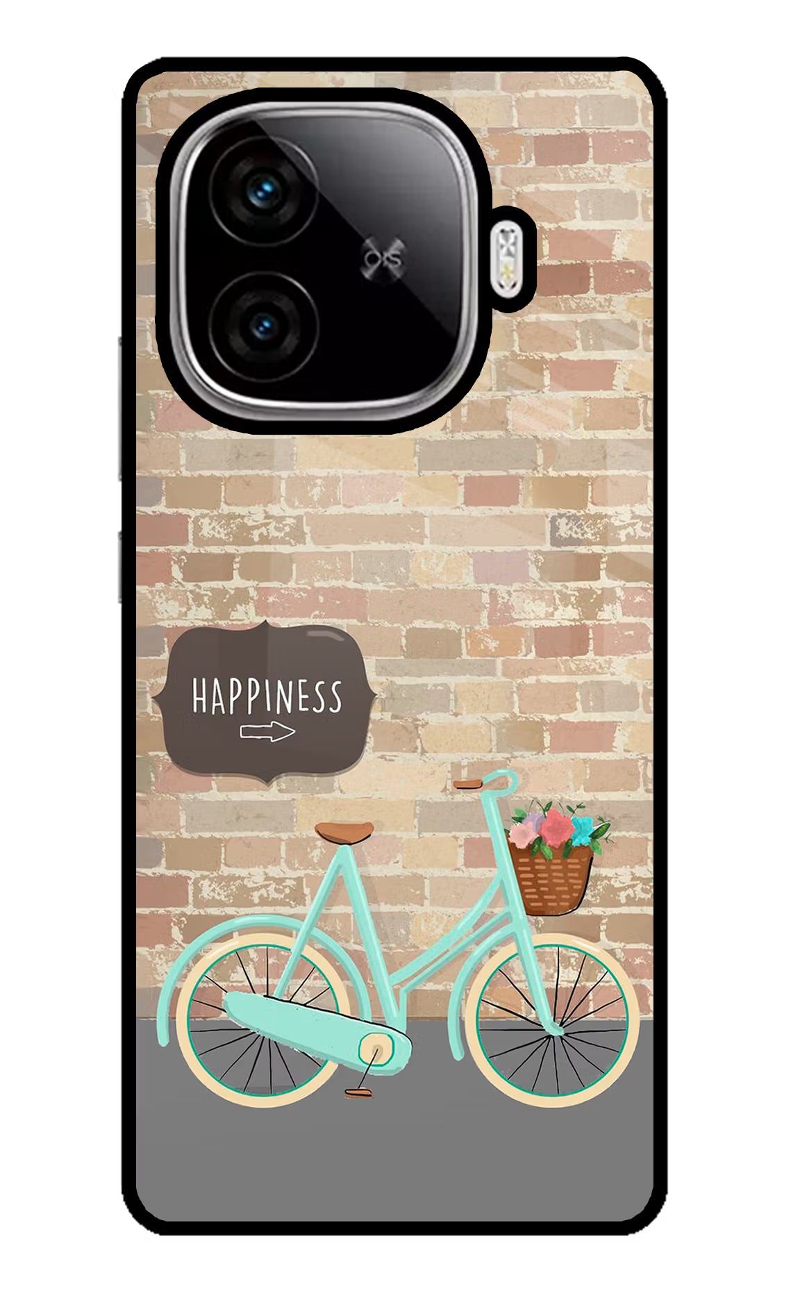 Happiness Artwork iQOO Neo 10R 5G Glass Case Back Cover by Casekaro
