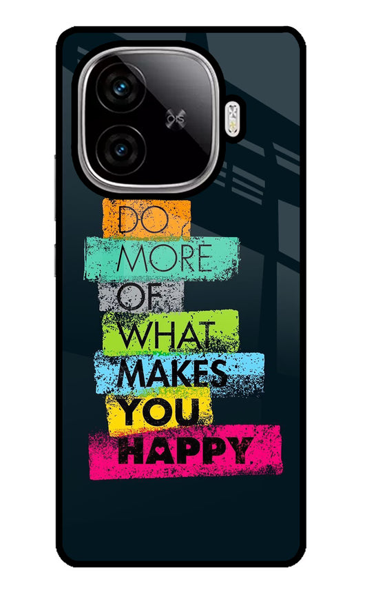 Do More Of What Makes You Happy iQOO Neo 10R 5G Glass Case