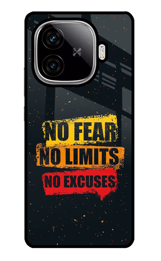 No Fear No Limits No Excuse iQOO Neo 10R 5G Glass Case
