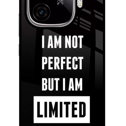 I Am Not Perfect But I Am Limited Edition iQOO Neo 10R 5G Glass Case Back Cover by Casekaro