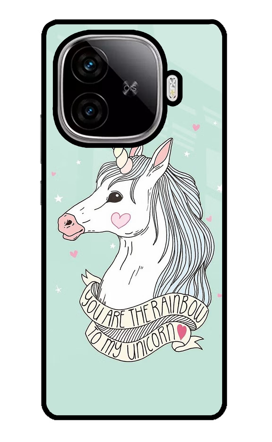 Unicorn Wallpaper iQOO Neo 10R 5G Glass Case Back Cover by Casekaro